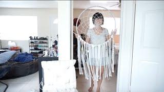 Giant Dream Catcher DIY ( Modern Room Decor under $10)