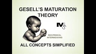 Gesell's Maturation Theory and all concepts - Simplest Explanation Ever