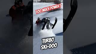 Does the new Turbo Ski-Doo Snowmobile have too much power?