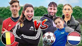 GEKKE VOETBAL CHALLENGE vs FAMILIE LAKAP - BELGIE vs NEDERLAND #393