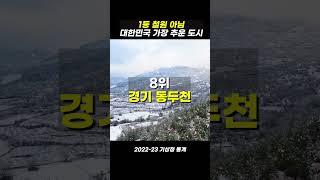 대한민국 가장 추운 도시는?