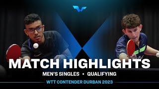 Leneshan Vandayar vs Dean Levy | MS QUAL | WTT Contender Durban 2023