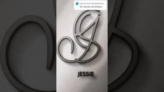 jessie #jessie #logodesign #namelogodesign #artandcraft #youtubeshorts #shorts #growonyoutube #bts