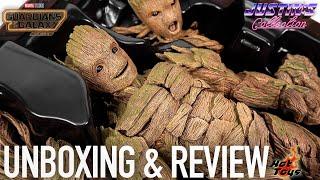 Hot Toys Groot Guardians of the Galaxy Volume 3 Unboxing & Review