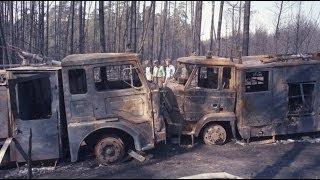 Groźny Pożar Lasu w Kuźni Raciborskiej - 26.08.1992