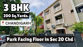 Luxurious 200 Sq Yards Floor in Sector 20, Chandigarh - Prime Location, Park-Facing