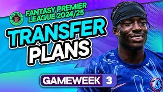 MY FPL GW3 TRANSFER PLANS ️ Nkunku - IT'S TIME TO GO ‼️ | Fantasy Premier League Tips 2024/25