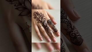 Simple finger mehndi design 2024 for girls #mehndi #shortvideo #henna #ytshorts #instagram #shorts