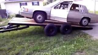 DIY Home Made tilt trailer and car huller.