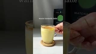warm Adaptogenic Turmeric Latte | 3-ingredient cozy fall drink
