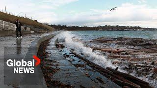 Bomb cyclone: Thousands left without power in southwestern BC after hurricane-like winds