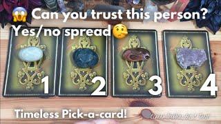 Can you Trust this Person? Yes/No Spread! // Timeless Pick-a-card!