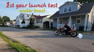 1st gear launch test with the new Engine and Turbocharger