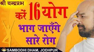 करें 16 योग : भाग जाएँगे सारे रोग - Shri Chandrapabh I Jodhpur Chaturmas 2019  #ShriChandraprabh