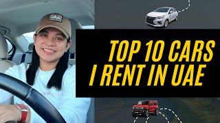 Top 10 Cars I Rented and Tried Driving Around the UAE in year 2024