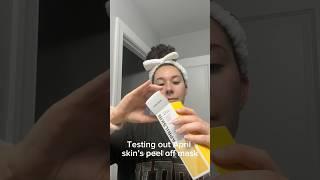 Testing Aprilskin’s calendula peel off mask 