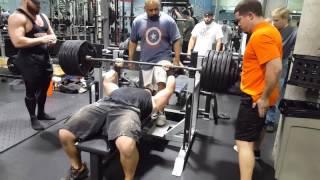 Jeremy Hoornstra, 660 Raw Bench Press Paused, 600 Close Grip at 242 BW