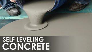 What is SELF LEVELING CONCRETE: How does Self-Leveling Concrete work as finished floor // SLC