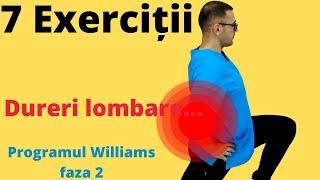 Programul Williams faza 2 ziua 7 Exerciții recuperare coloana vertebrală lombară