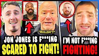 MMA Community GOES OFF on Jon Jones for DUCKING Tom Aspinall! Sean Strickland REJECTS FIGHT! Pereira