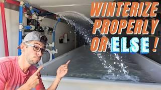 How To Winterize RV's Water Systems Correctly To Avoid Freezing Damage