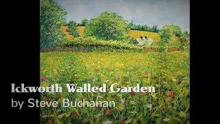 Ickworth Walled Garden - acrylic painting by Steve Buchanan