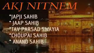 Akj Nitnem | 5 Bania path | AMRITWELA | AKJ SANGAT | (MUST LISTEN)