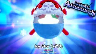 I Opened New 700 Icy Star In Anime Adventures Christmas Update!