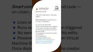 What Are Smart Contracts? Explained Simply | Web3 Brew #3  | #shorts