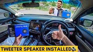 HOW TO INSTALL TWEETERS IN HONDA CIVIC 2018 | BEST TWEETERS FOR HONDA CIVIC 2018 #carsoundsystem