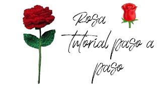 Rosa para ramo de flores| Tutorial completo para principiantes.