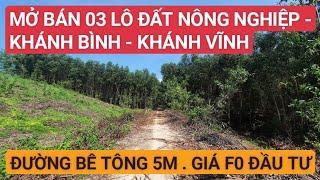 BÁN ĐẤT KHÁNH BÌNH KHÁNH VĨNH, ĐẤT NÔNG NGHIỆP GIÁ F0 ĐẦU TƯ | TRẦN ANH THI BĐS.