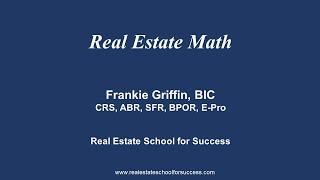 Real Estate Math