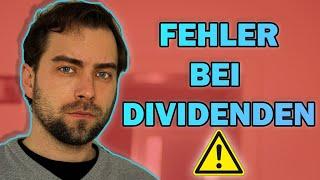 3 Fehler, die Dividendenjäger (-Anfänger) machen || Dividendenstrategie