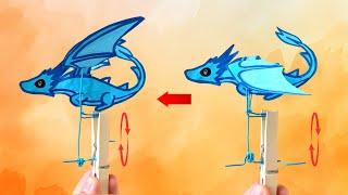 How To Make A Simple Flying Dragon - DIY Flying Dragon Instructions