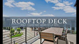 Rooftop Deck w/views of Downtown Boise! Brand New Luxury Condo in the Waterfront District!