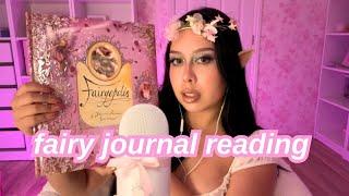 ASMR |  fairy journal flip through (intense mouth sounds & semi-inaudible whispers)