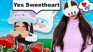 I Asked My CRUSH To Be My Valentine..️ (Roblox Vr Hands)