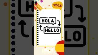 Learn Spanish: Say 'Hola' Like a Native in 60 Seconds! #shorts #learning  #spain