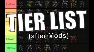 Mech Tier List