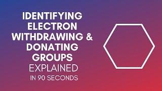 How To Identify Electron Withdrawing And Donating Groups?