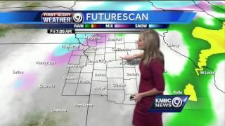 Winter storm round 1 arrives with freezing drizzle