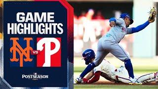 Mets vs. Phillies NLDS Game 2 Highlights (10/6/24) | MLB Highlights