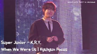 241207 UTO FEST in Okinawa Super Junior-K.R.Y. When We Were Us | Kyuhyun Focus