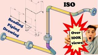 How to read piping isometric drawing. Pipe fitter training. Piping Engineering. Reading pipe drawing