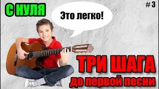  Уроки игры на гитаре С НУЛЯ (Урок 3) - учим песню, свинг, pull-off, hammer-on