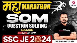 SSC JE 2024 SOM Question Solving Marathon  | Civil Engineering | by Shubham Sir