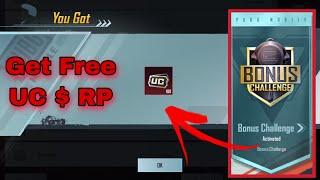 Get free UC and RP from bonus challenges | Pubg Mobile