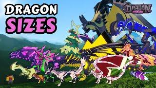 Dragon Size Comparison | From smallest to largest dragons in Dragon Adventures