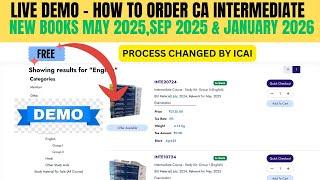 How to Order CA intermediate ICAI Books | CA Inter May 2025 & September 2025 & January 2026